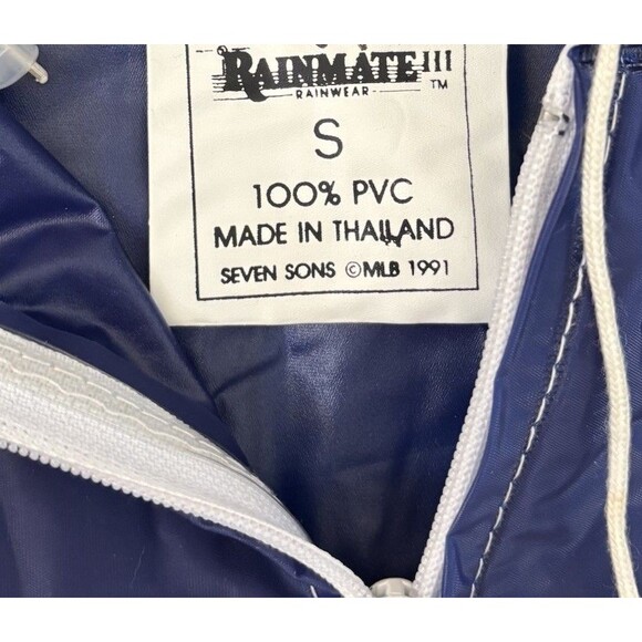 Chicago Cubs Jacket Size Small Vintage 1990s Rainmate Rain Jacket Baseball - Picture 4 of 7